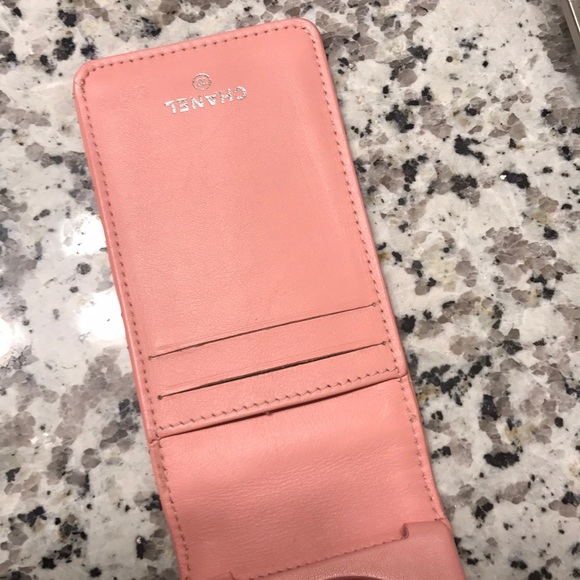 Authentic Chanel caviar Leather phone case - Picture 3 of 5